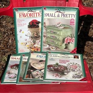 6 Donna Dewberry One Stroke Folk Art Decorative Painting Books w/ Patterns lot